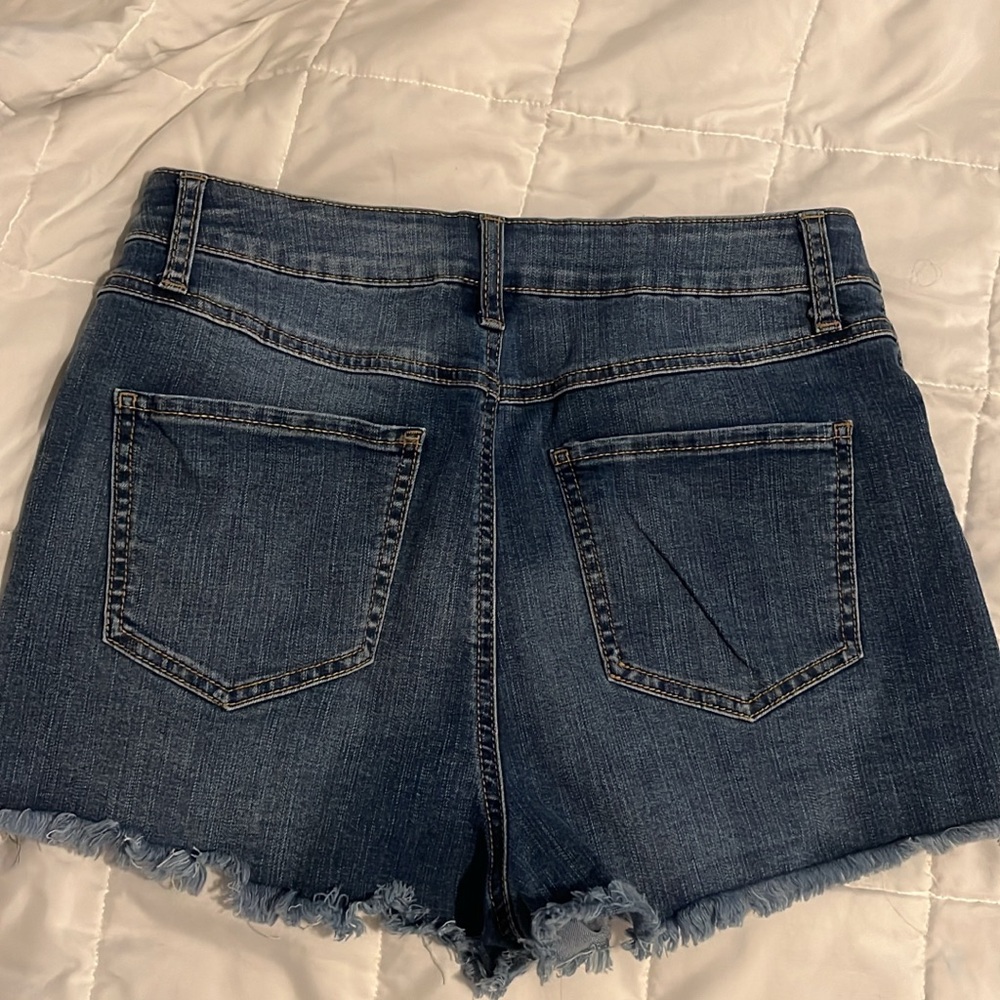 High Rise Denim Shorts - Picture 2 of 2